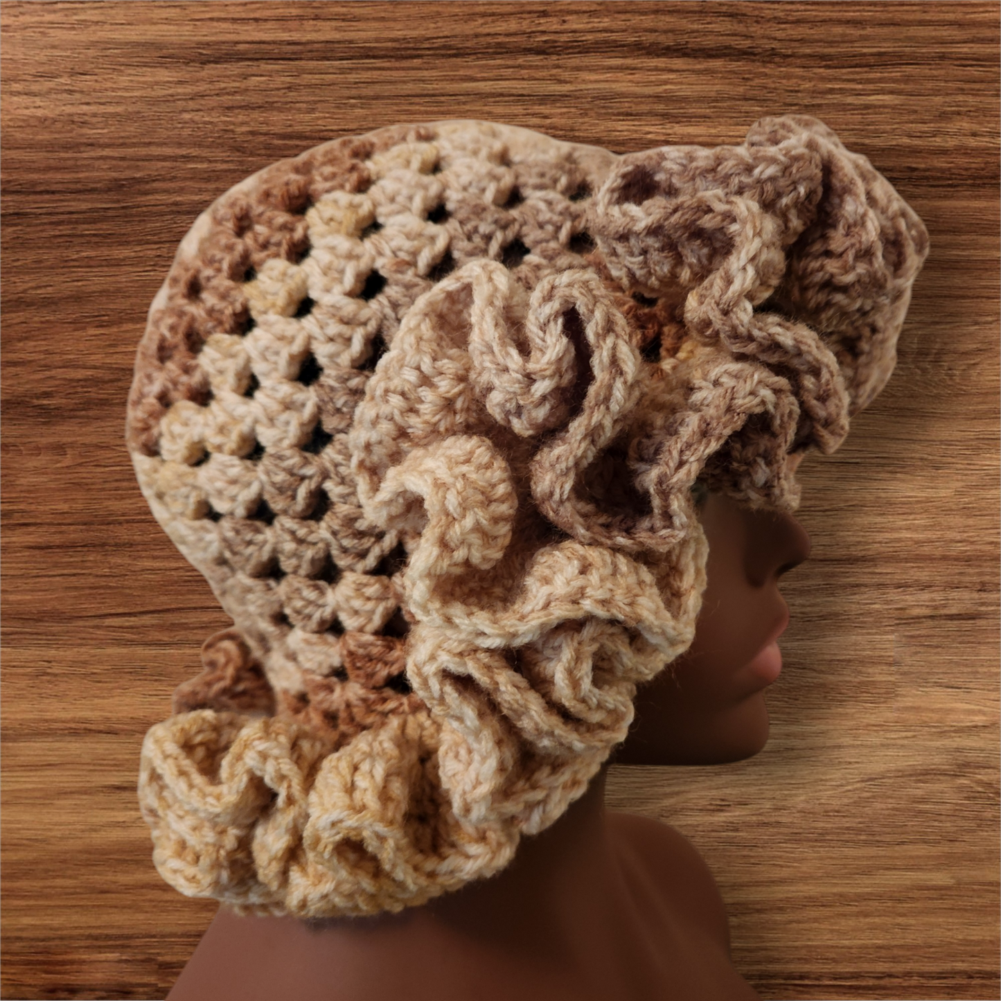 Crochet Ruffle Bucket Hat