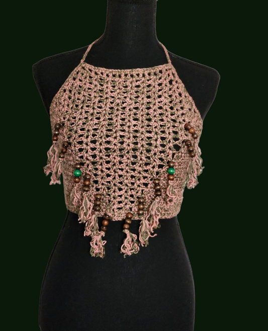 Beaded Crop Top