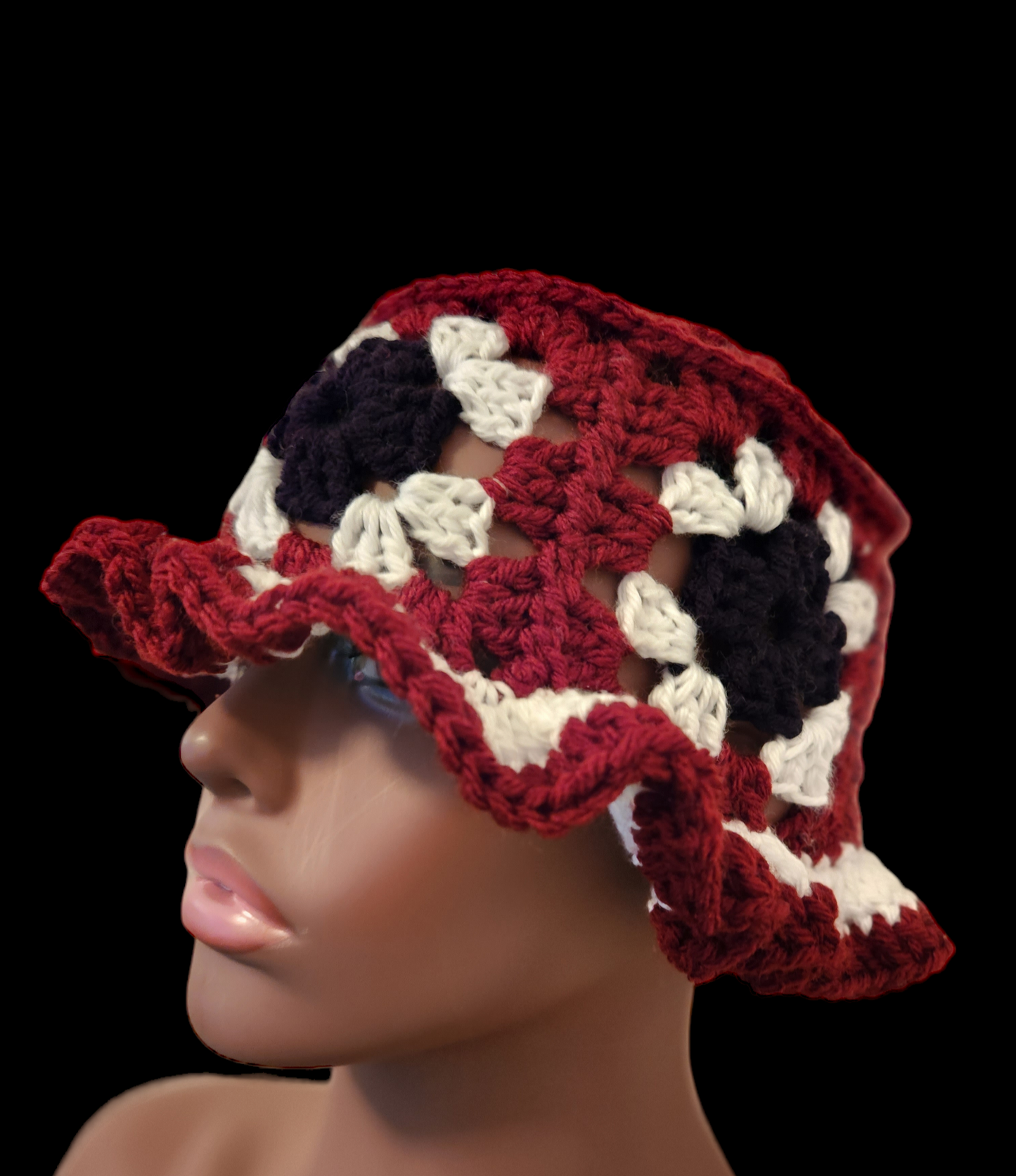 Crochet Granny Square Bucket Hat