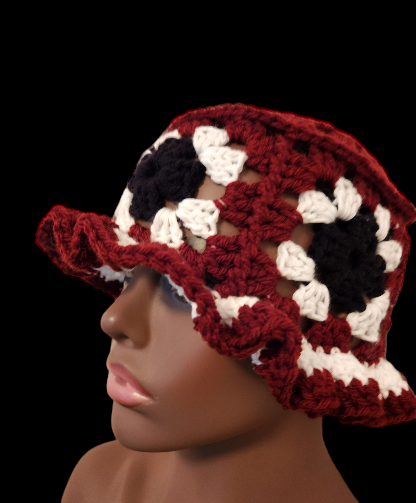 Crochet Granny Square Bucket Hat