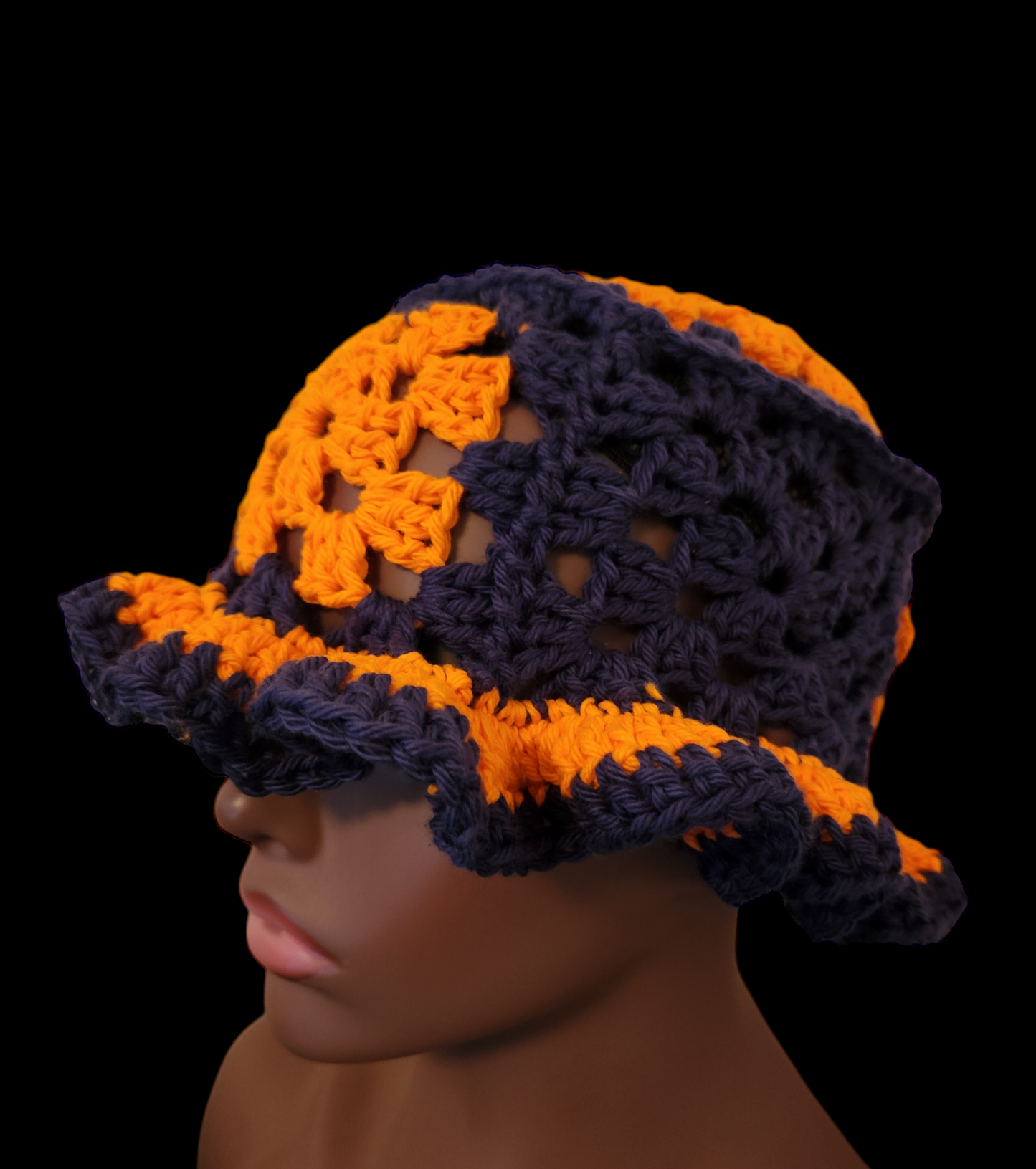 Crochet Granny Square Bucket Hat