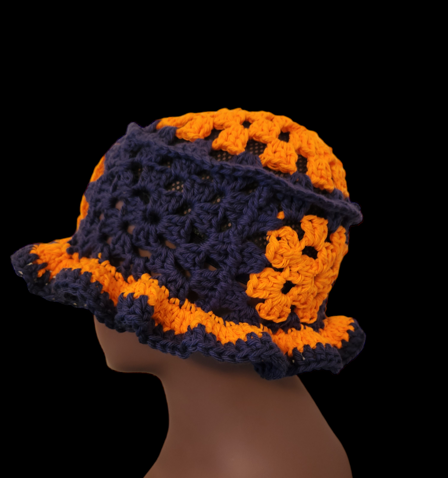 Crochet Granny Square Bucket Hat