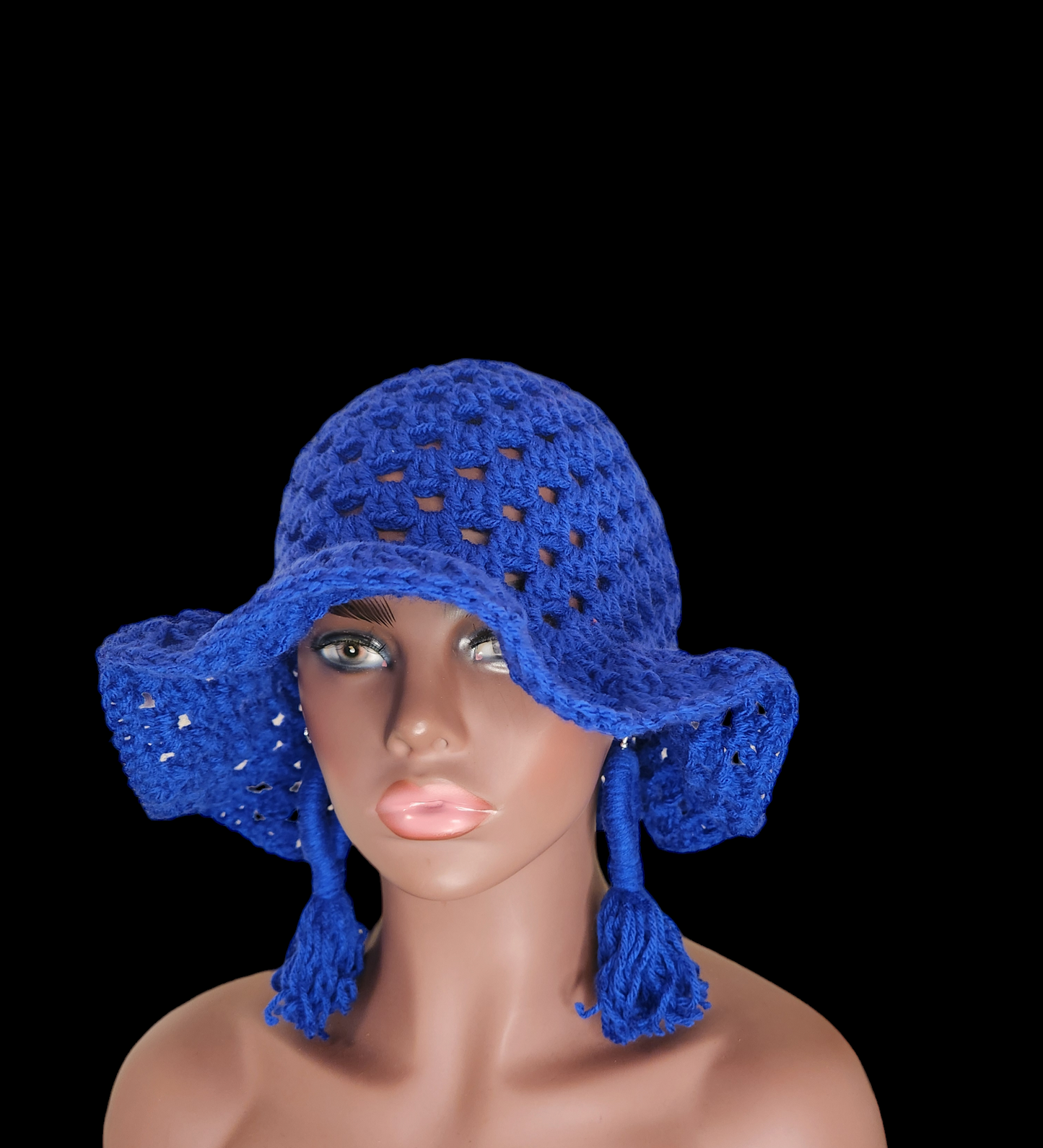 Crochet Bucket Hat & Earring Set