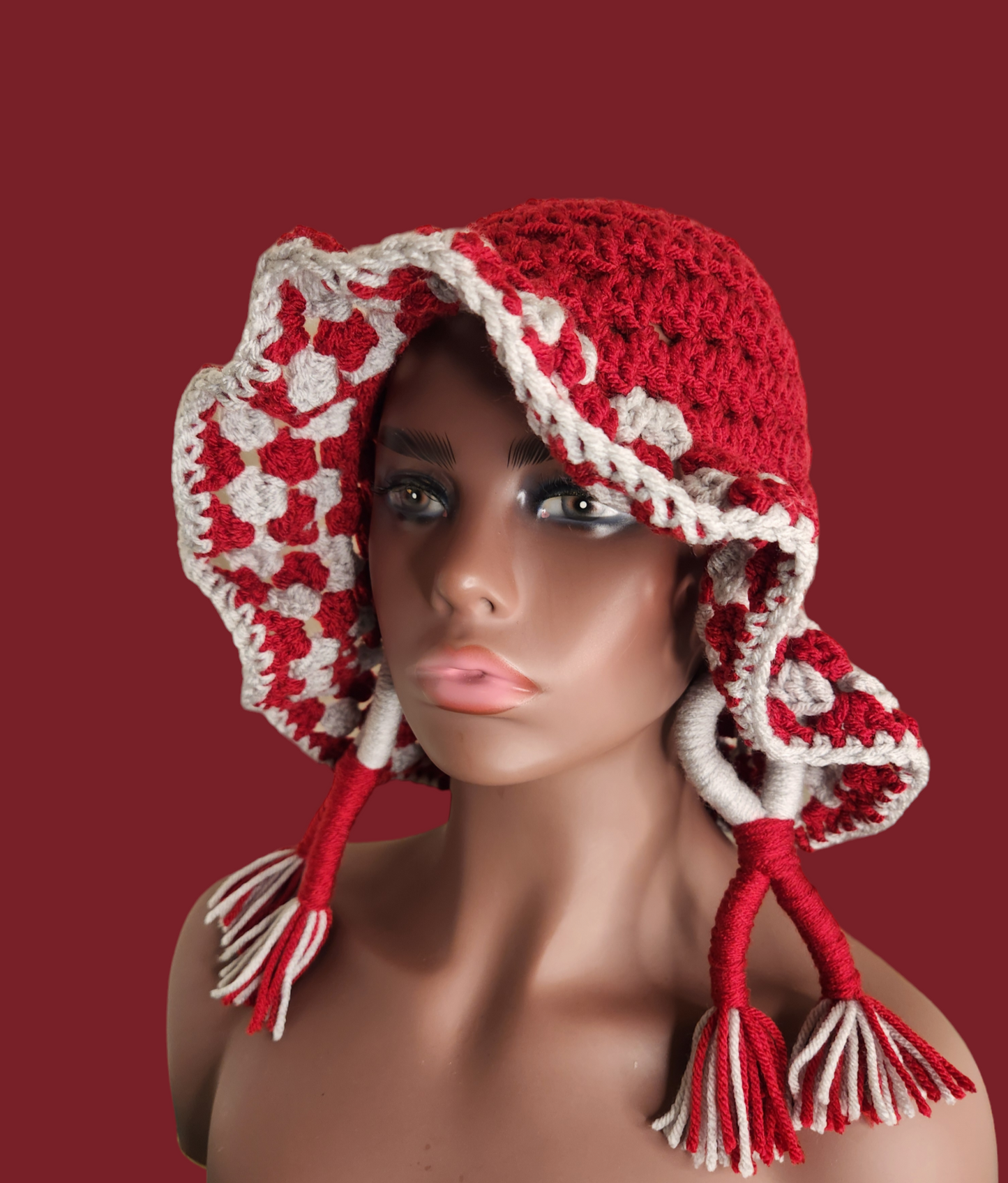 Crochet Bucket Hat & Earring Set