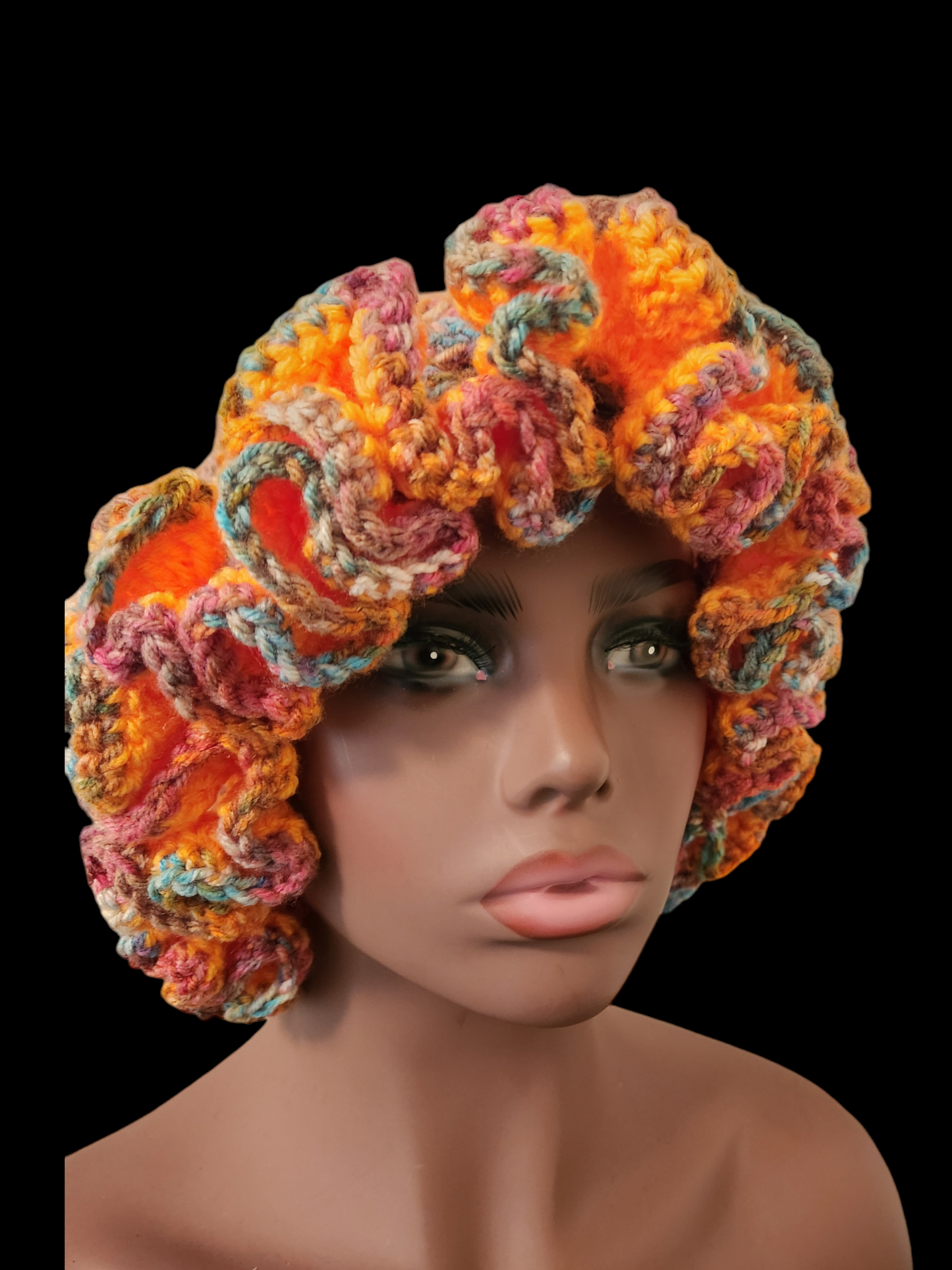 Crochet Ruffle Bucket Hat