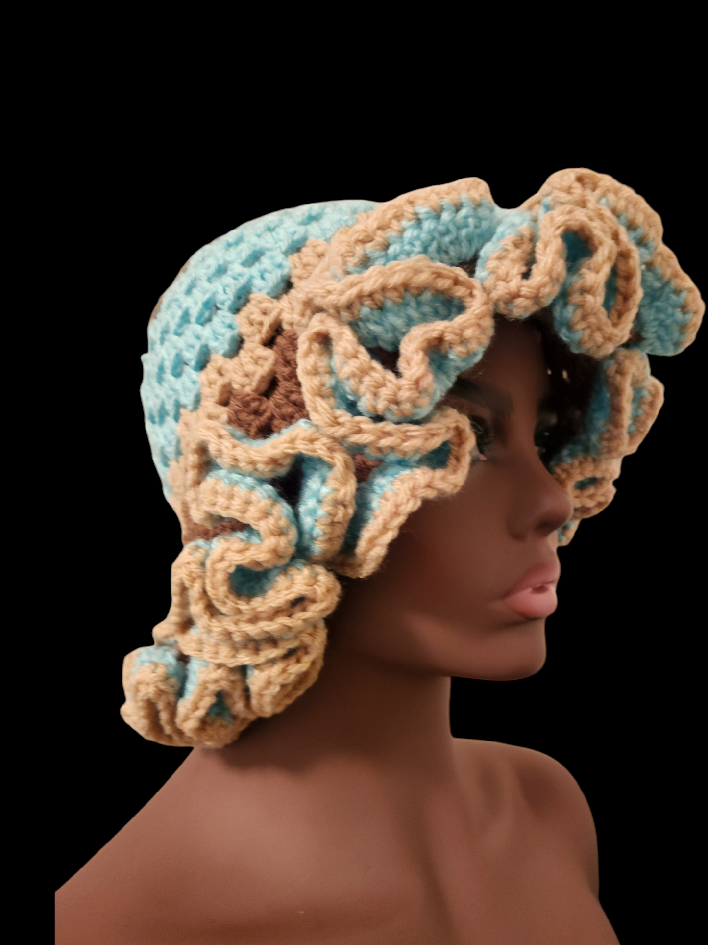 Crochet Ruffle Bucket Hat