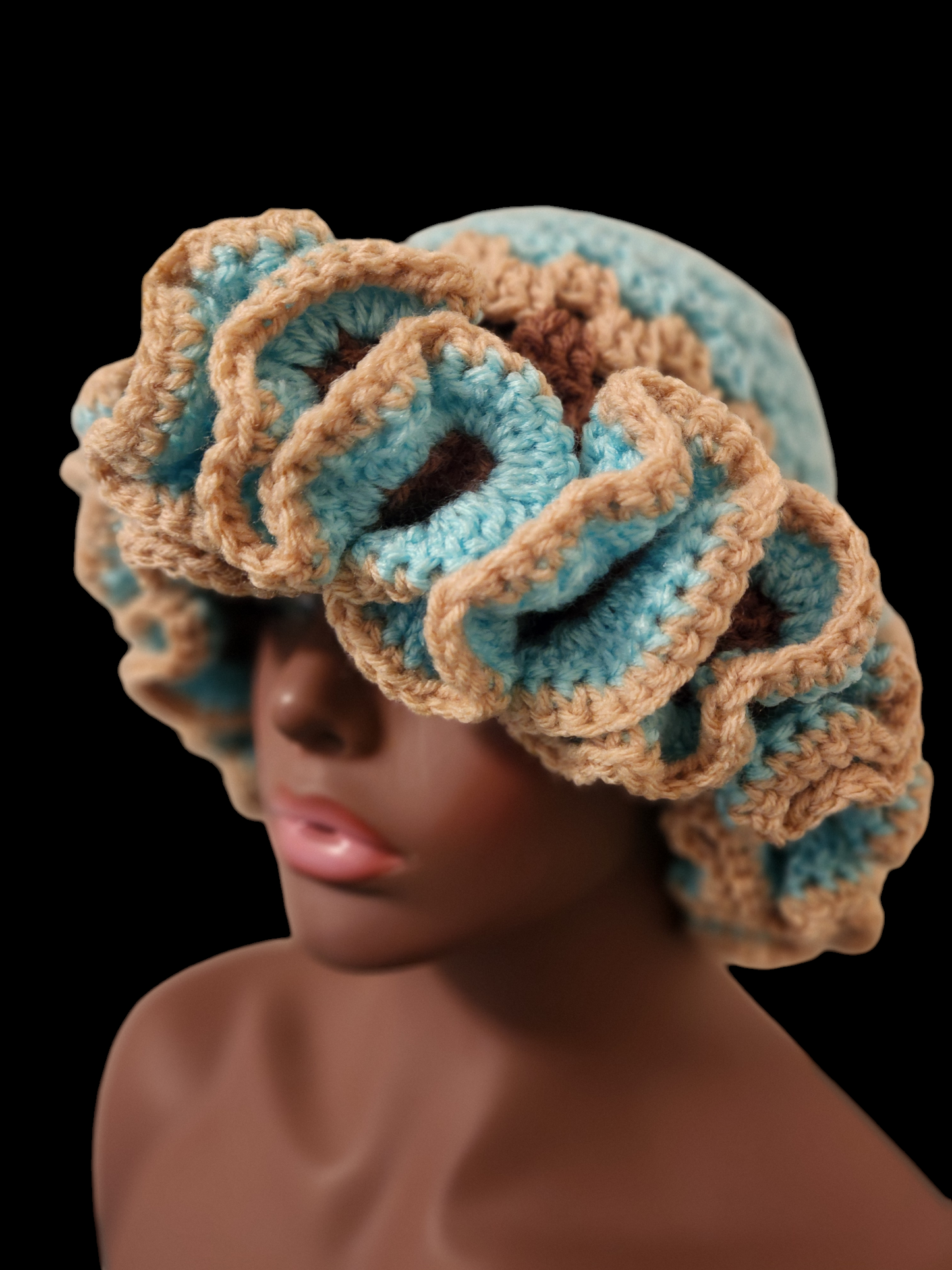 Crochet Ruffle Bucket Hat