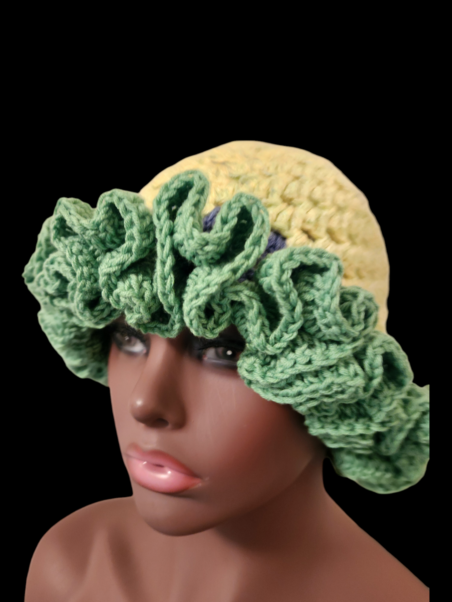 Crochet Ruffle Bucket Hat