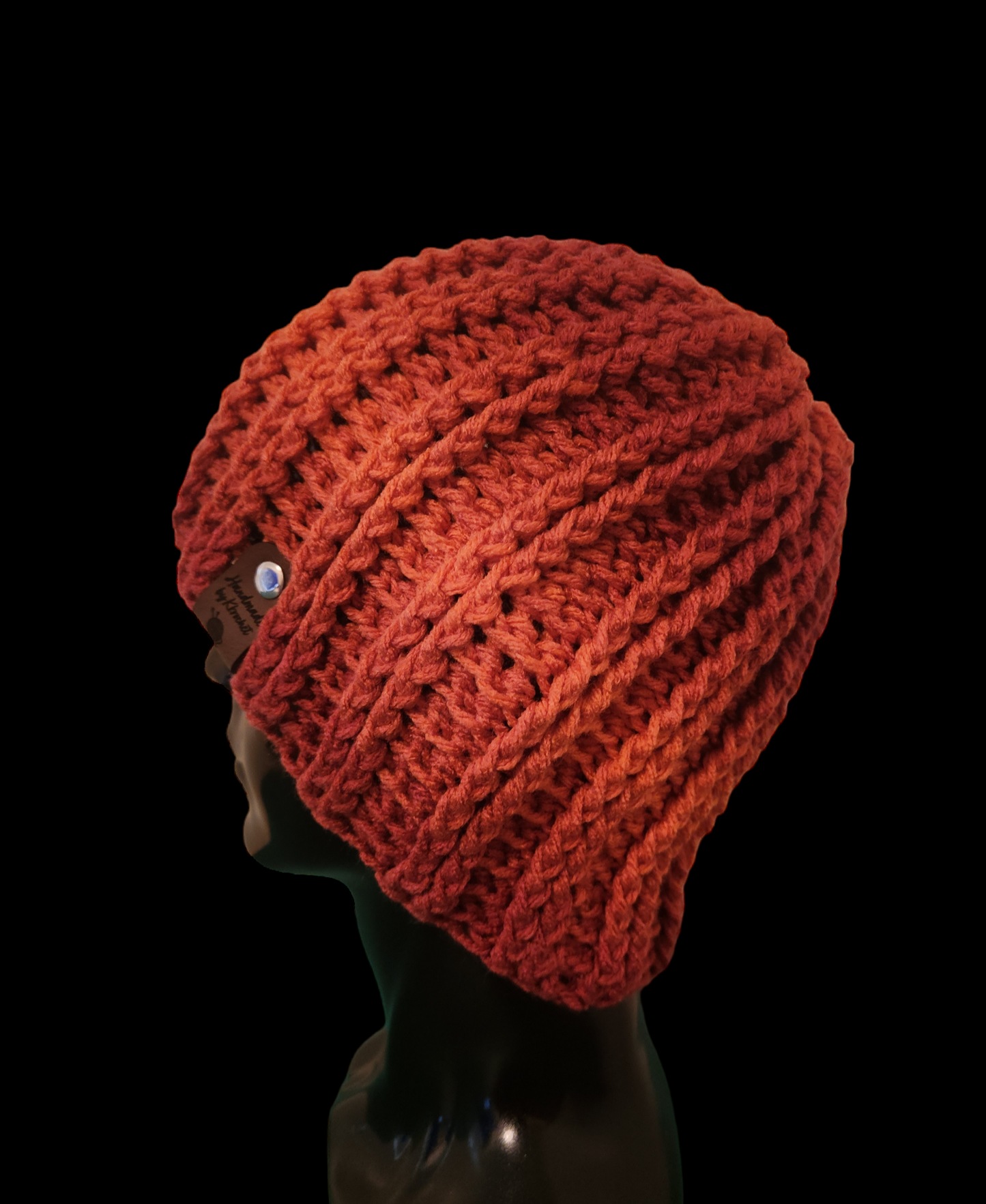 Men's Crochet Ribbed Beanie