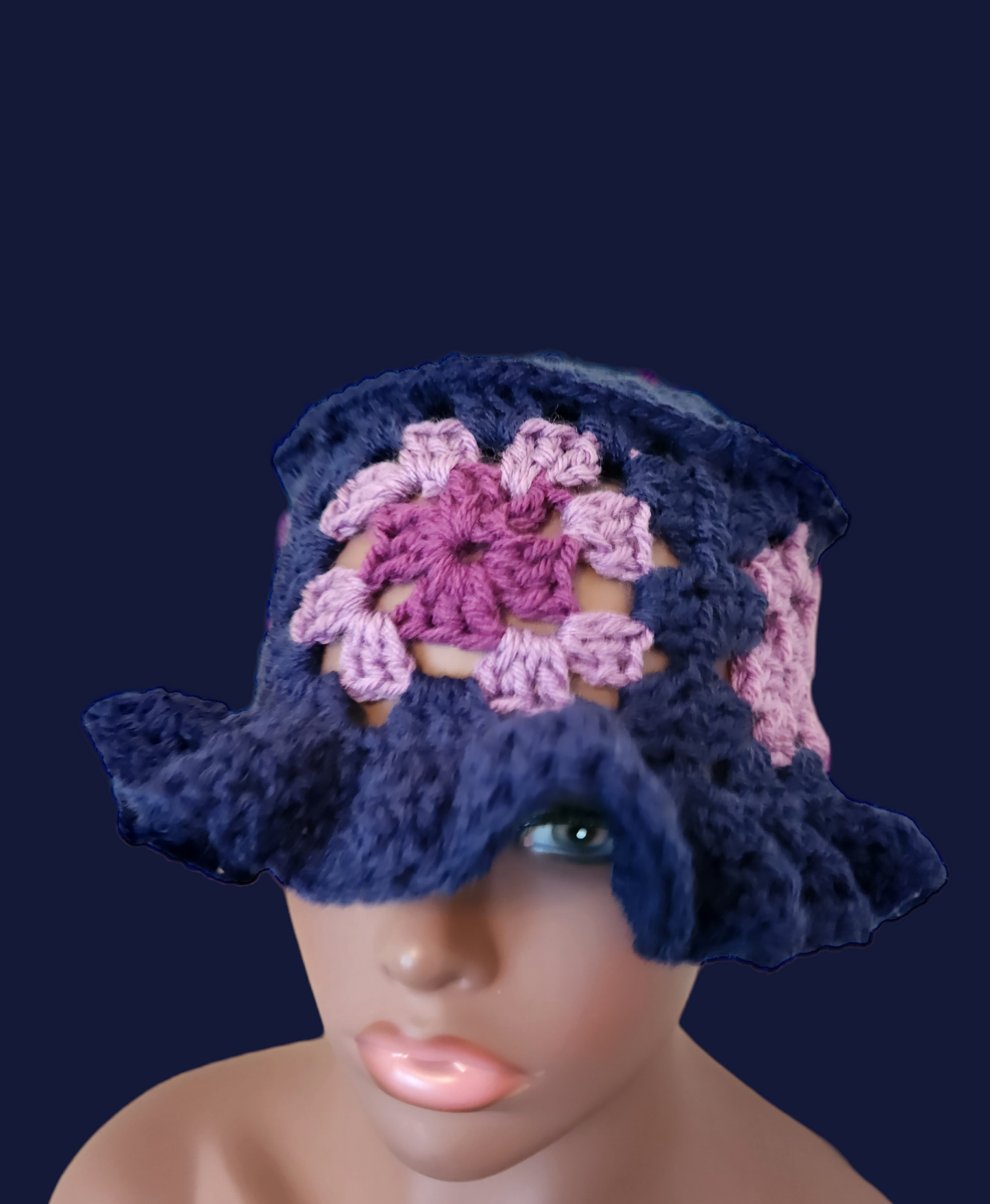 Crochet Granny Square Bucket Hat