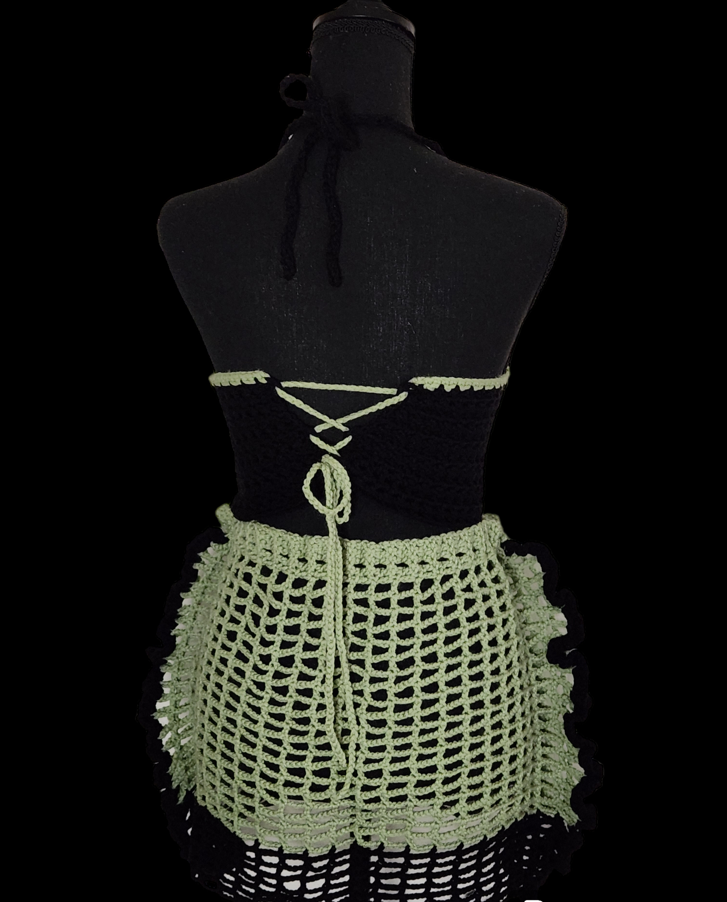 Crochet Side Ruffle Skirt