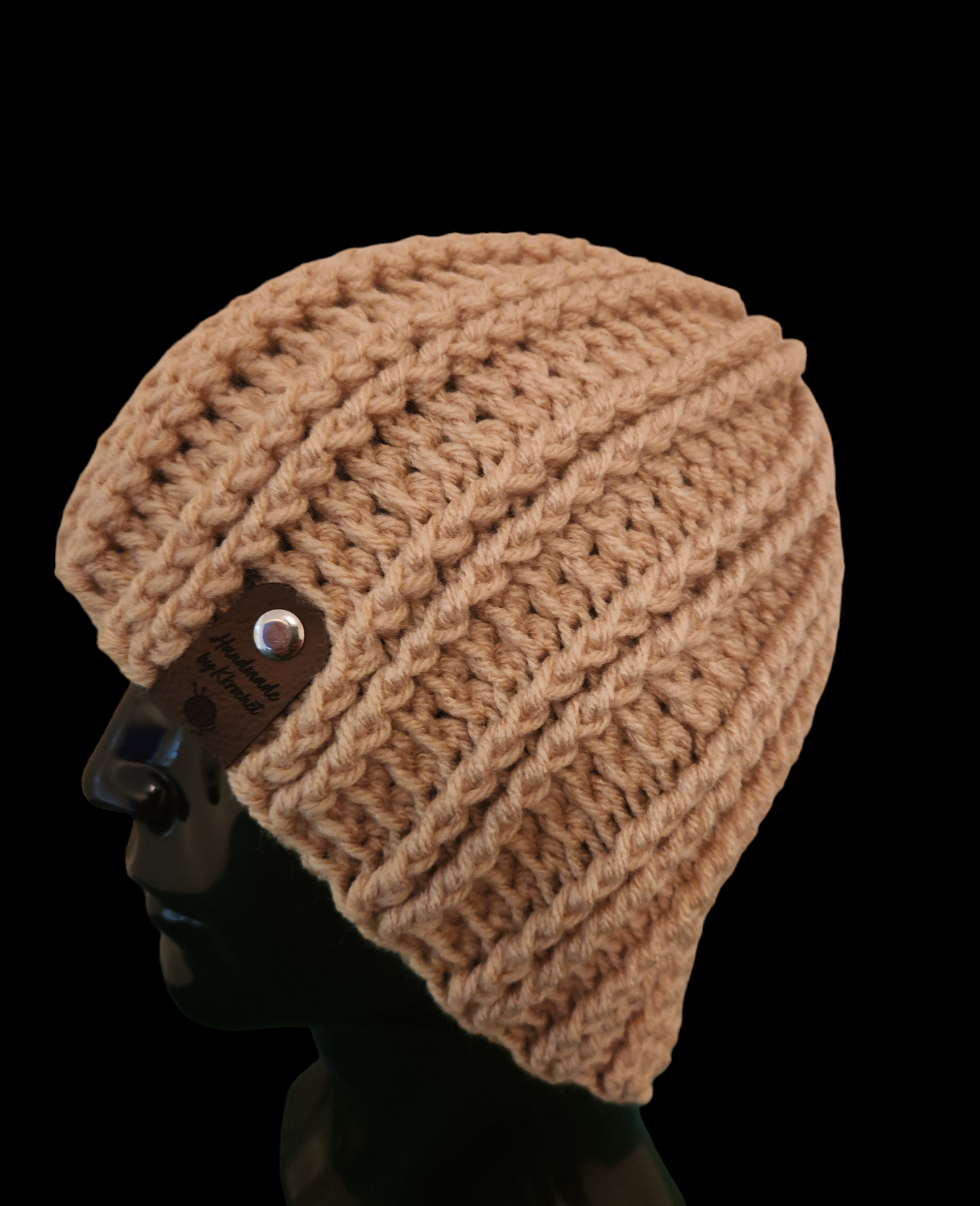 Men's Crochet Ribbed Beanie