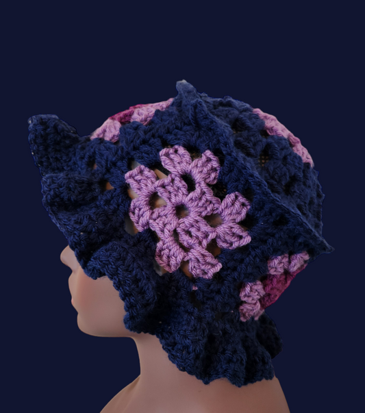 Crochet Granny Square Bucket Hat