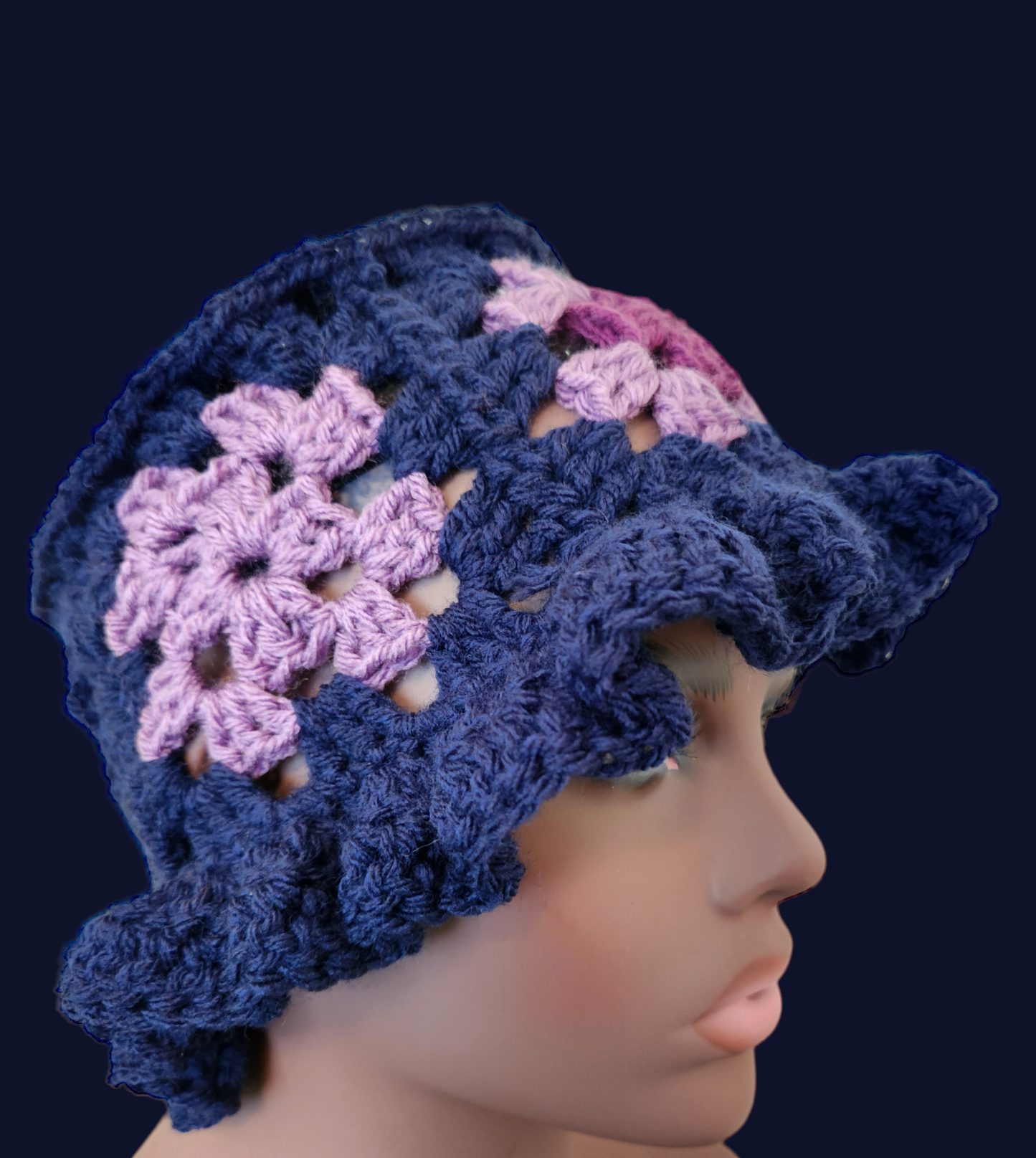 Crochet Granny Square Bucket Hat