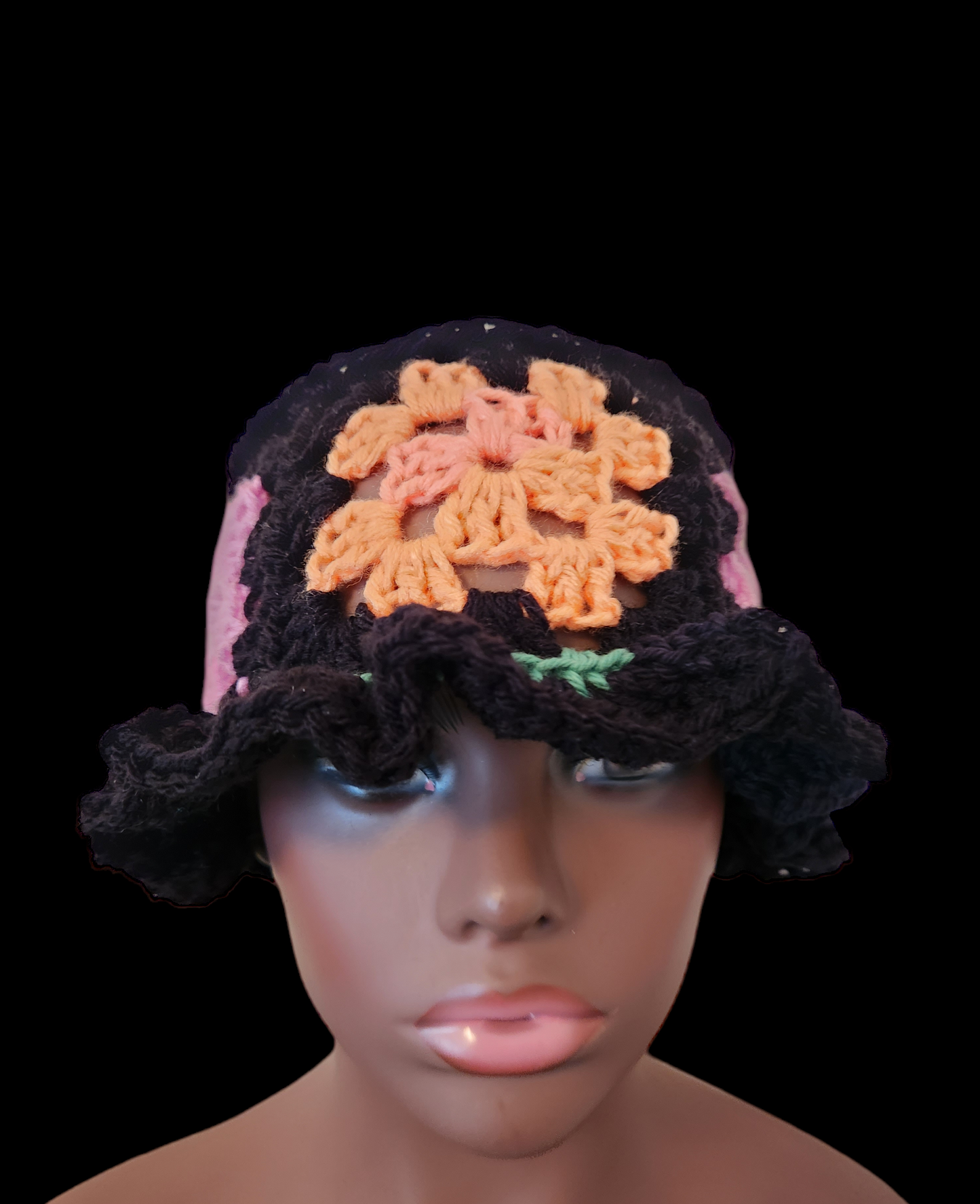 Crochet Granny Square Bucket Hat