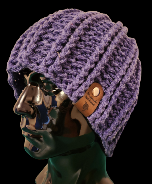 Men's Crochet Ribbed Beanie