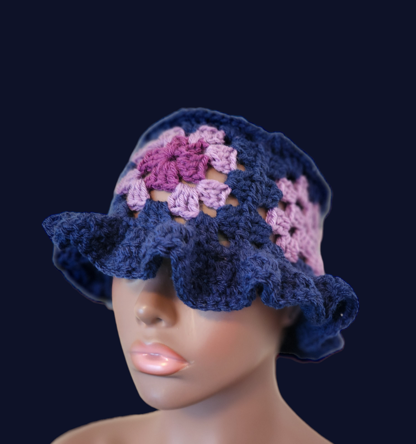 Crochet Granny Square Bucket Hat