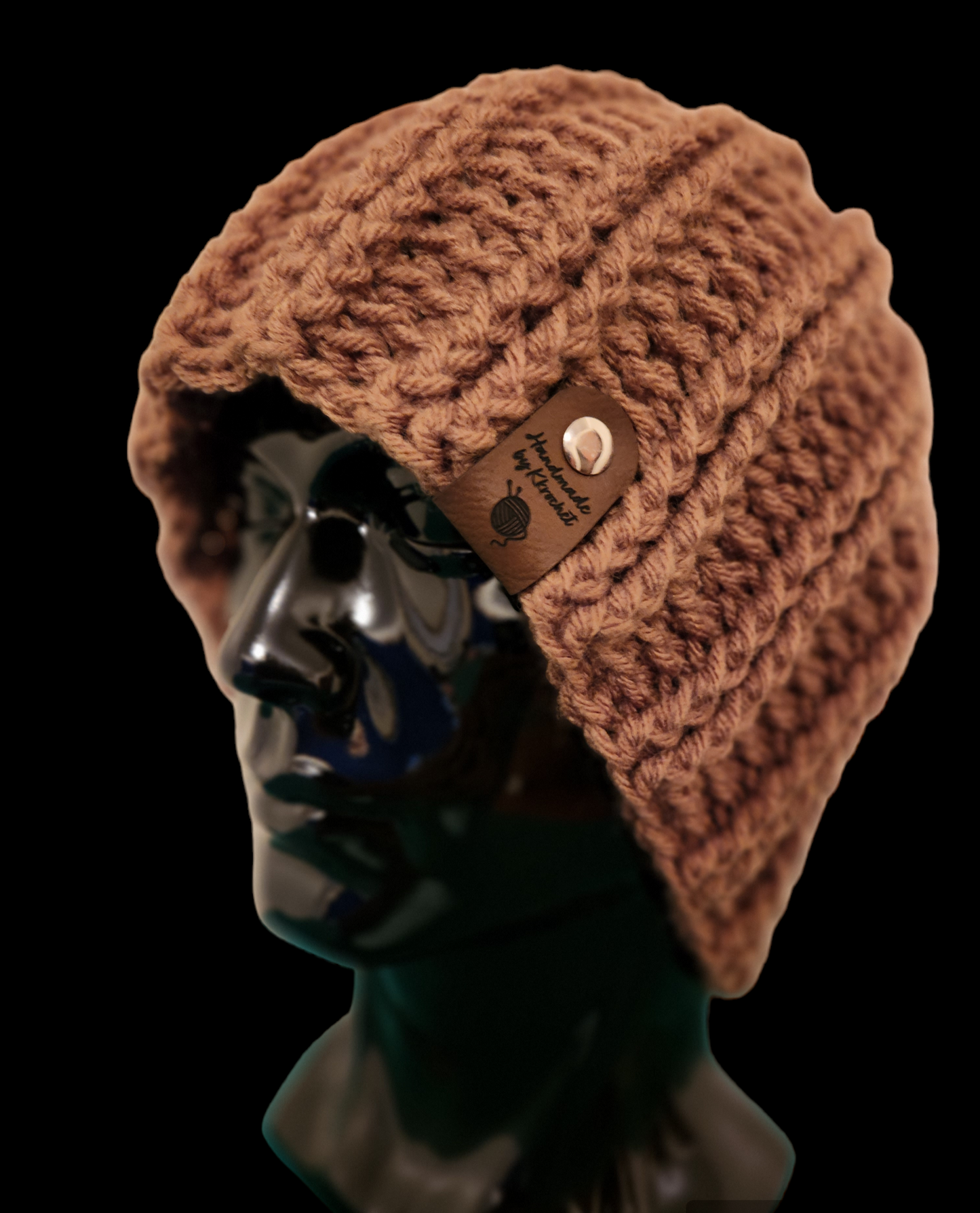 Men's Crochet Ribbed Beanie