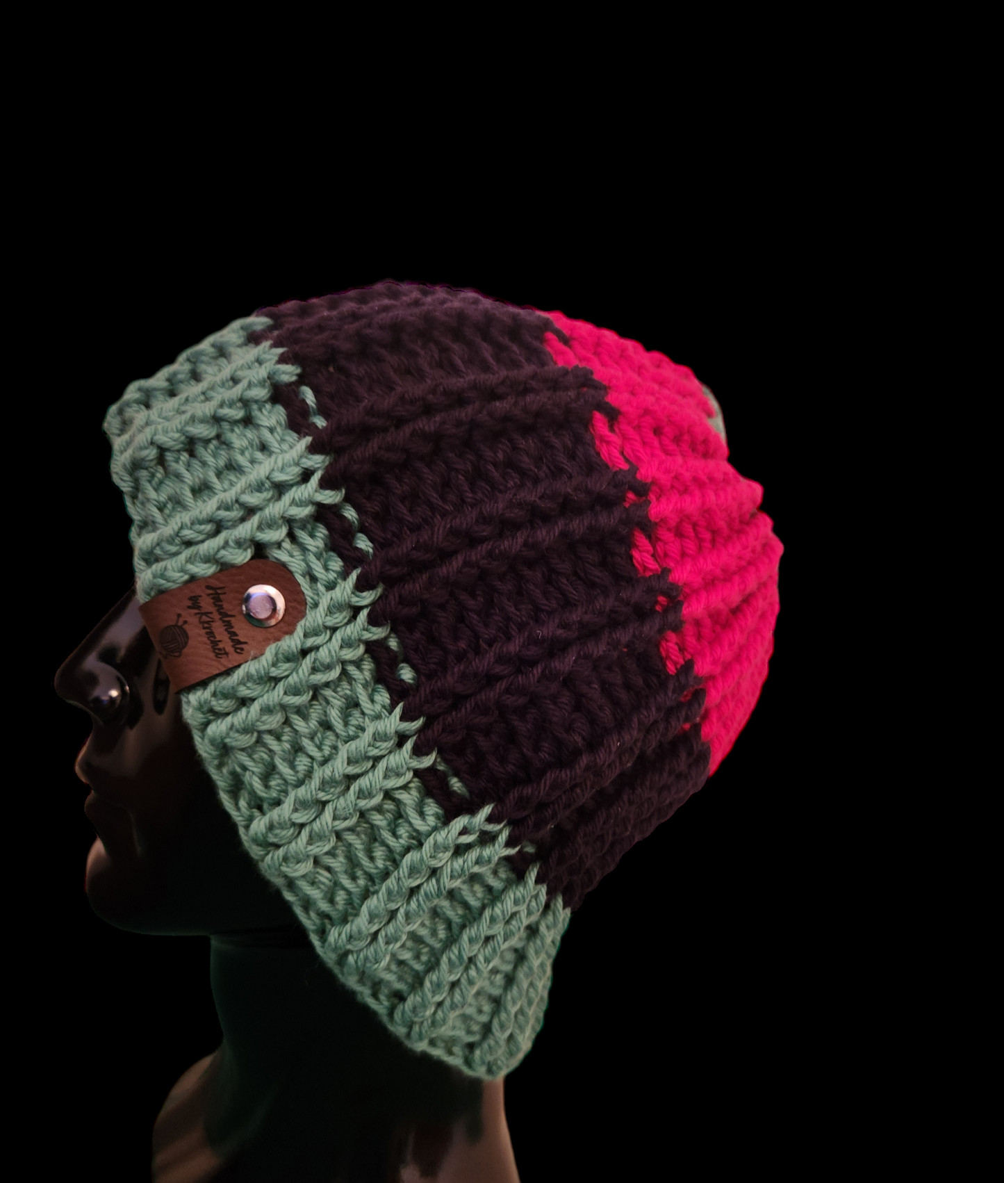 Men's Crochet Ribbed Beanie