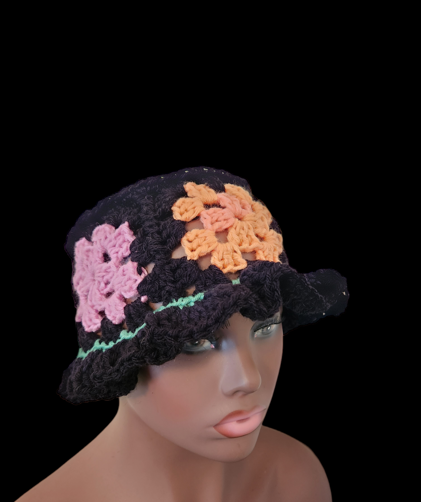 Crochet Granny Square Bucket Hat