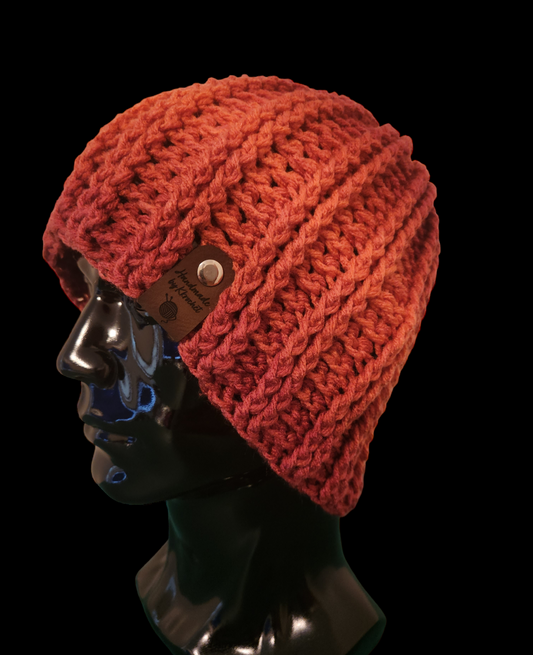 Men's Crochet Ribbed Beanie